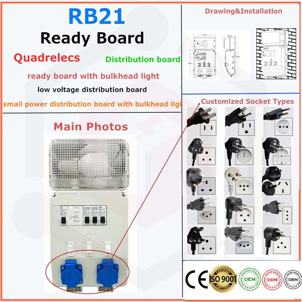 Ready Board Power Supply with USB Port with Bulkhead LED Light