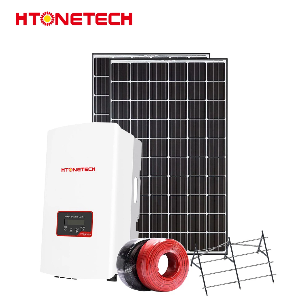 Htonetech Solar Max 6kw Hybrid Inverter Solar Panel Components China Suppliers 5kw 3kw 25kw on Grid Solar Power System