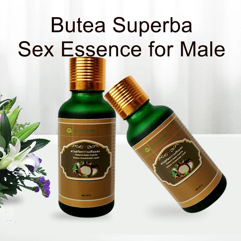 Hot Sale Natural Herbal Thailand Butea Superba Sex Massage Concentrated Essence for Men Male Enlargement Massage Essenial Oil