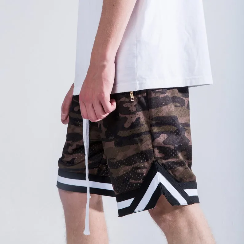 Men's Custom Design Fashion Camouflage Sports Shorts