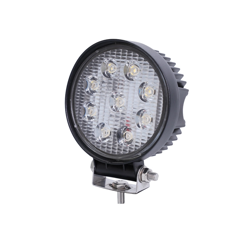 Spot LED étanche 4.3 pouces 12/24V 27W Offroad LED Phare de travail