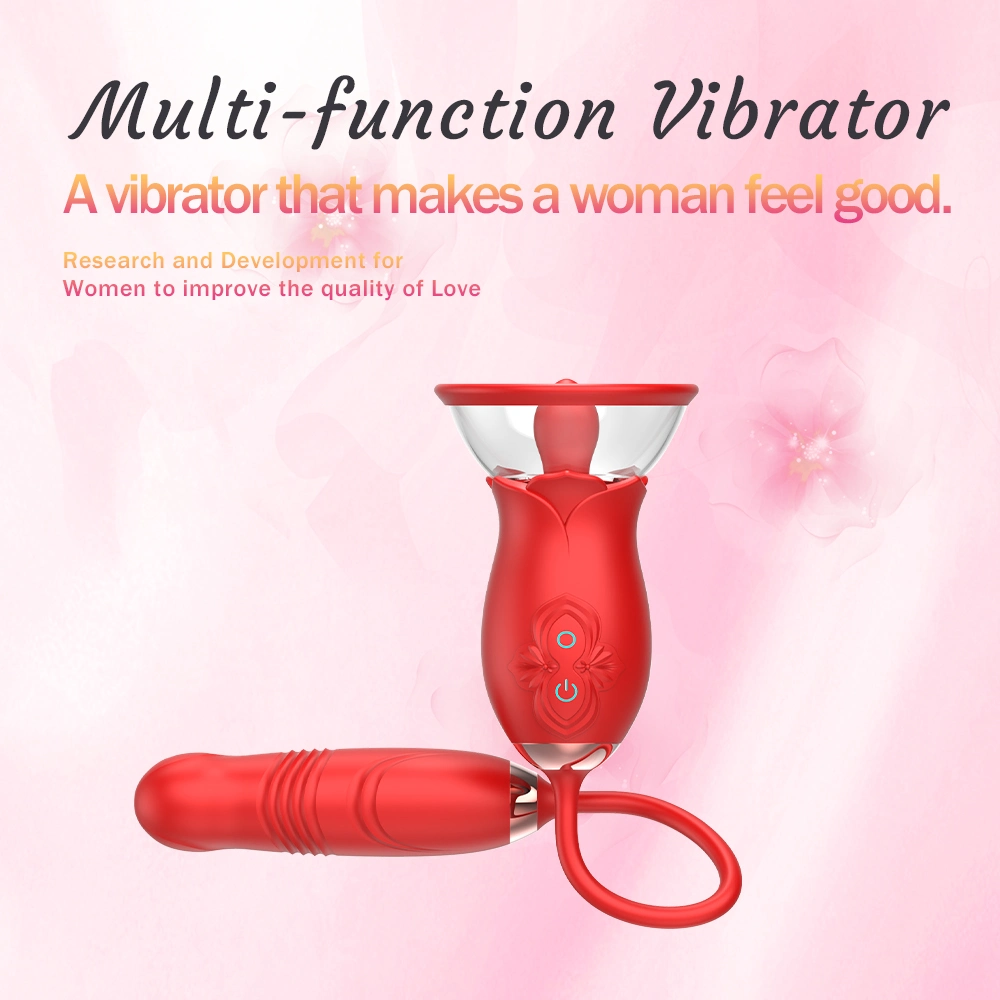 Vibrator Woman Rose Vibrator 2023 Popular in USA Rose with Vibrator Licking and Sucking Woman Vibrator Tongue Rose Vibrator