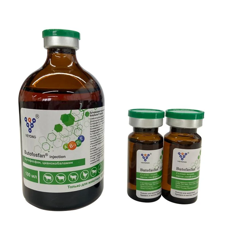 Butafosfan 10% & Vitamin B12 Injection for Veterinary Product Dosage Form Liquid Injection