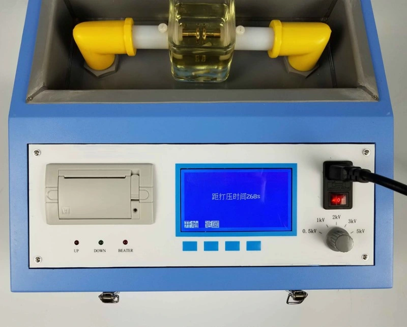 Transformador de aceite aislante de tensión de ruptura de aceite BDV Tester para Dieléctrico Pruebas de resistencia