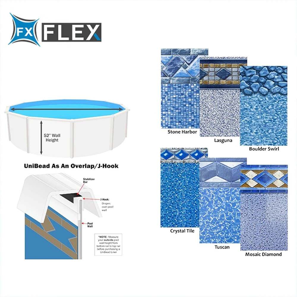 Manufacturer Supply PVC Swimming Pool Liner Material Accessories Mosaic