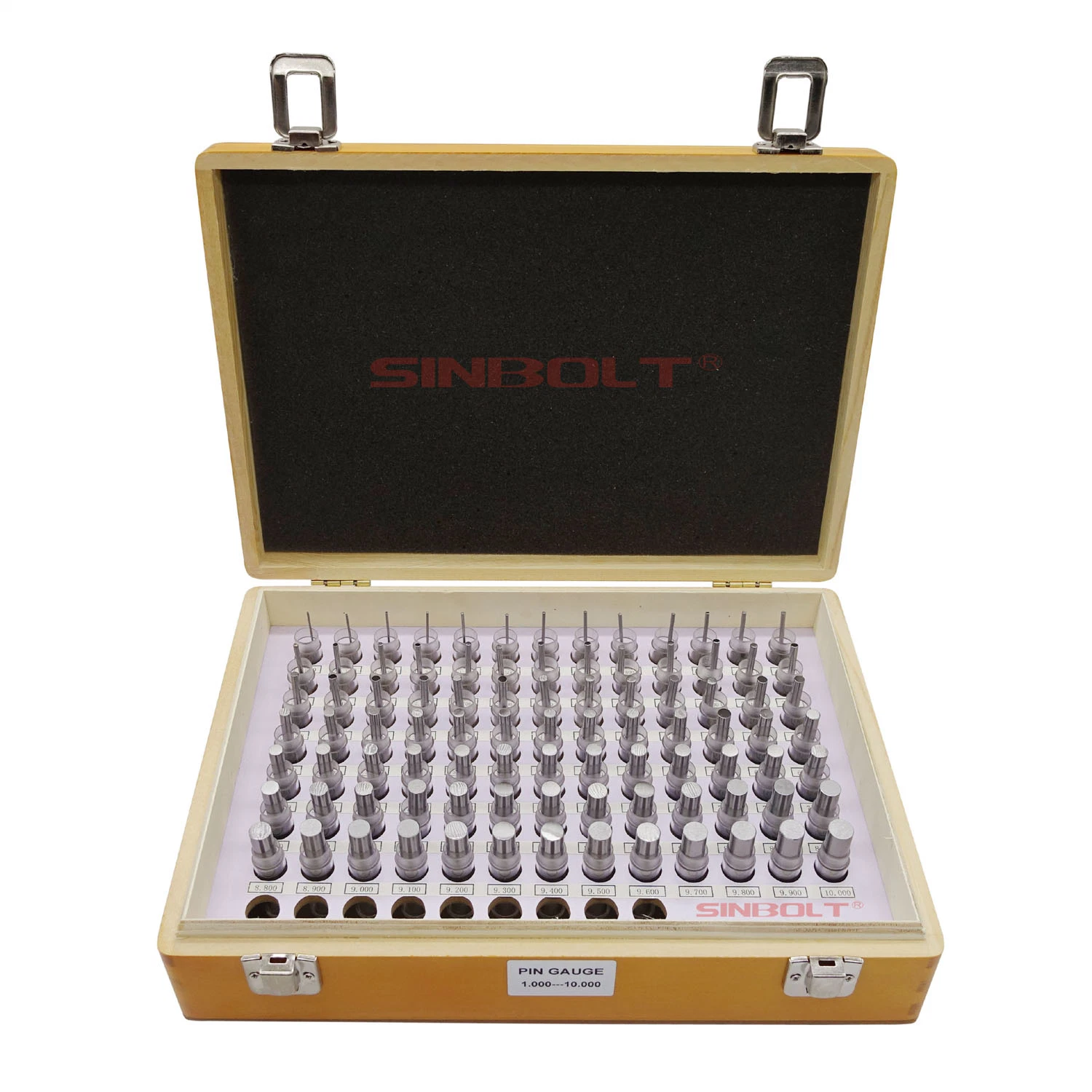 Pin Gauge Set, 1.000mm--10.000mm (Interval: 0.1, 91PCS)