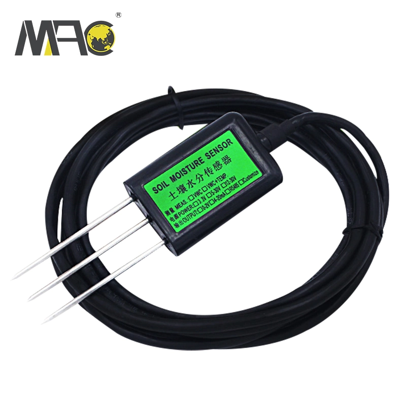 Macsensor Agriculture 4 mA 0-5V RS485 sortie capteur de température d'humidité du sol