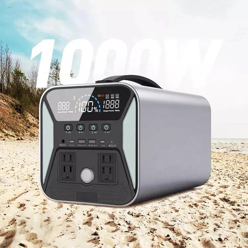 1000W Pure onda de la Sina batería inteligente Camping de emergencia portátil Solar Cargador