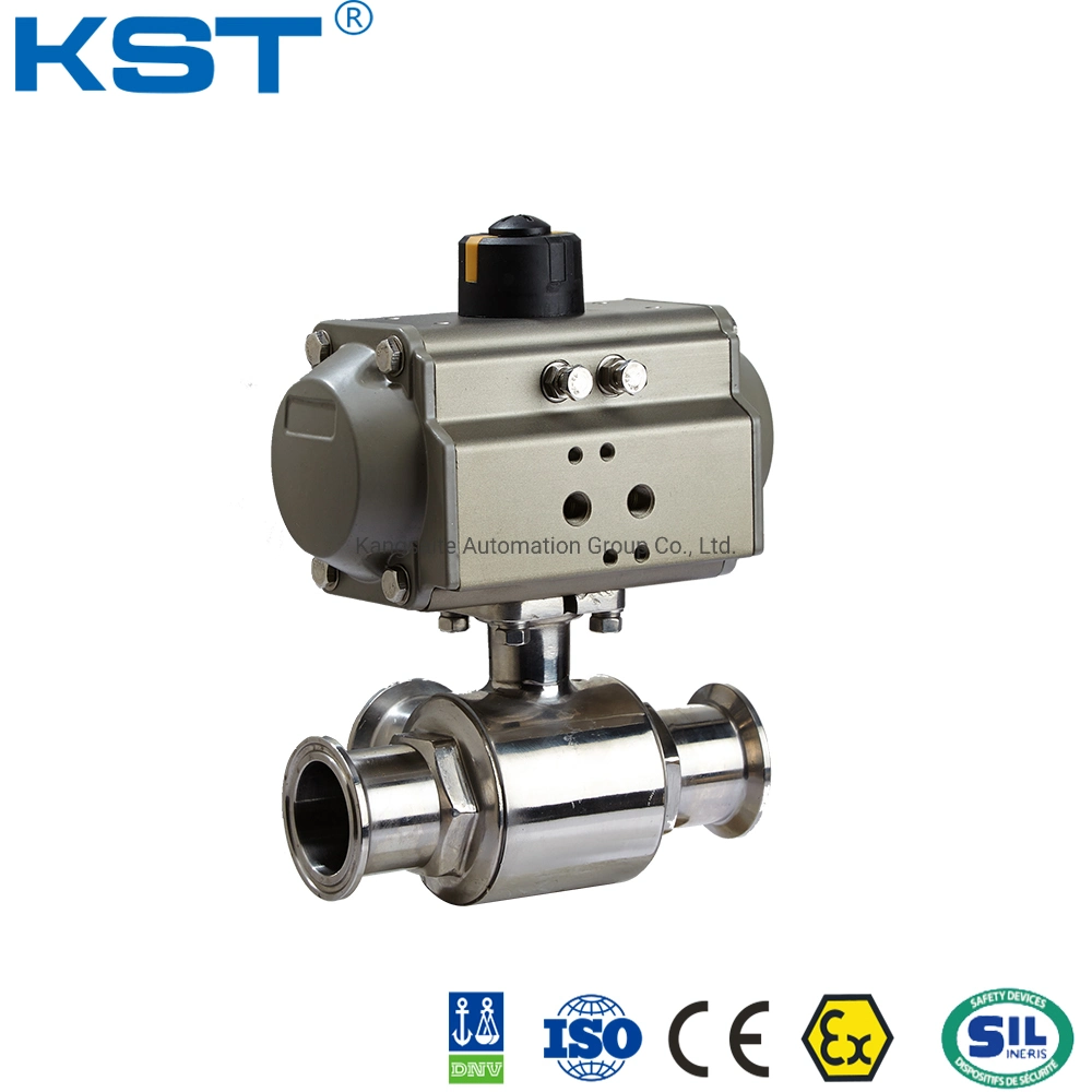 Manufacture Ss Sanitary Ball Valve with Pneumatic Actuator