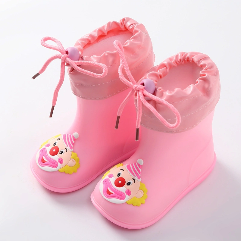 Boys Girls Rain Boots Infants 1-6 Years Old Waterproof Shoes Rubber Shoes Water Shoes Spring and Summer Kids Rain Boots