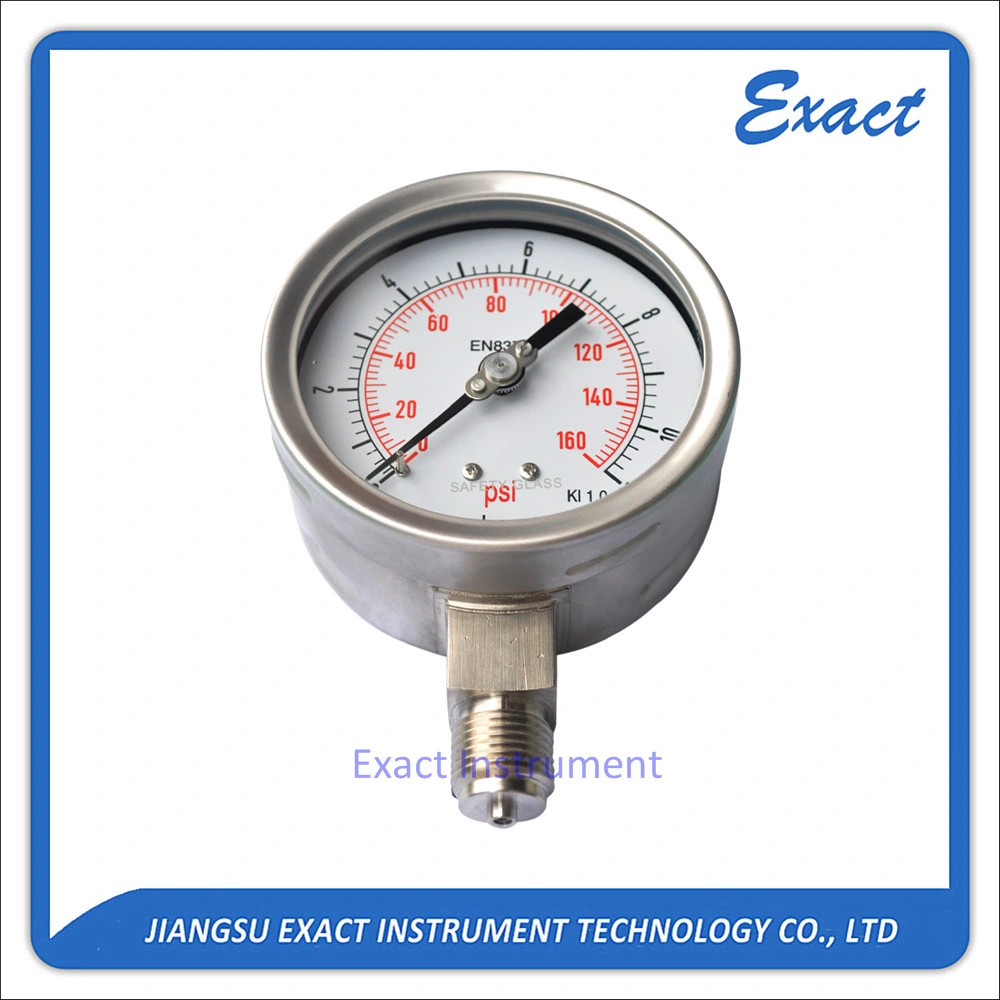 German Type Chemical Pressure Gauge Petroleum Pressure Gauge