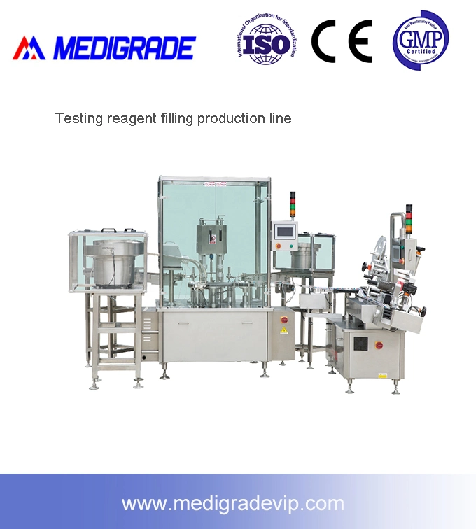 High Speed Automatic Testing Reagent Filling Sealing Machine Production Line