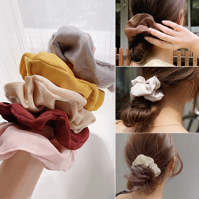 100%Silk Hair Band. 100%Silk Scrunchy