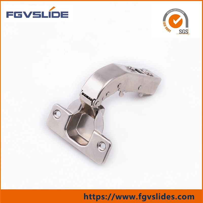 Furniture Hardware Wall to Glass Connector 304 Stainless Steel 90 Degree Shower Slide on Concealed Door and Kitchen Cabinet Hinge
