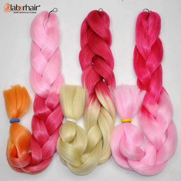 2017 Hair Braid Products 100% Kanekalon Jumbo Braid Synthetic Hair Extension Stock Lots Goods Available Lbh017