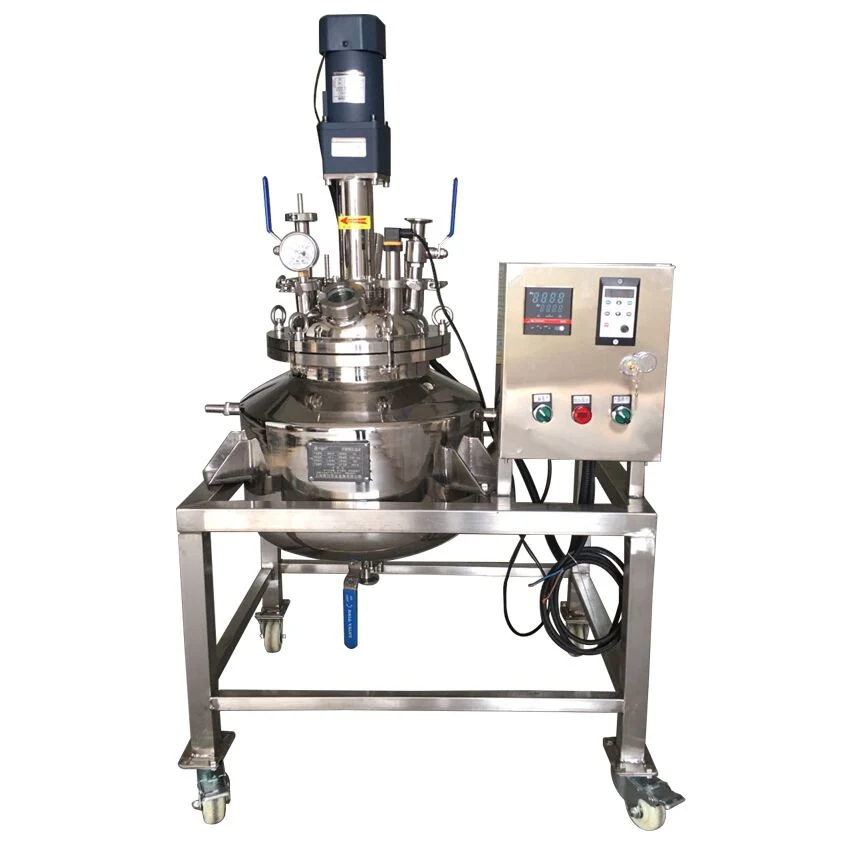 5L-1000L Continuous Stirred Tank Bio Stainless Steel Fixed Bed Chemical Reactor