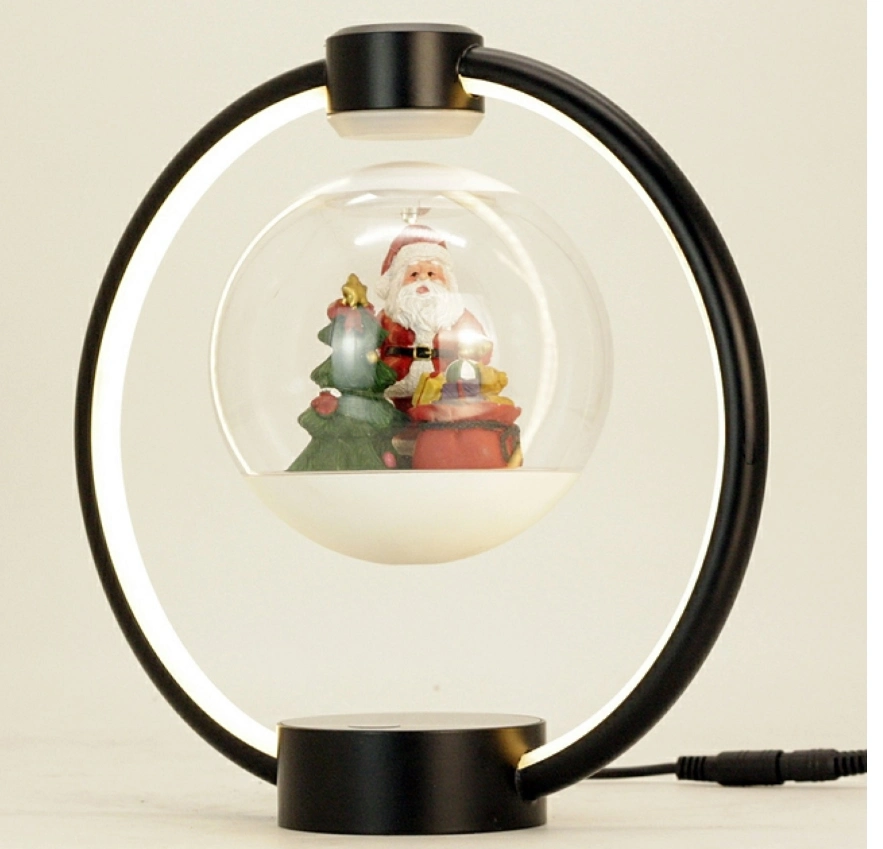 LED de levitação magnética presentes personalizados bolas de Natal Luz, Luz nocturna flutuante para decoração de Promoção de mesa do escritório