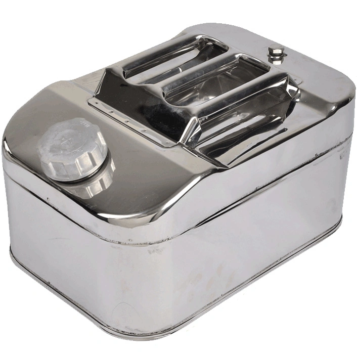 304 Stainless Steel Jerry Can 10L Horizontal Fuel Water Storage for Boat/Car/4WD