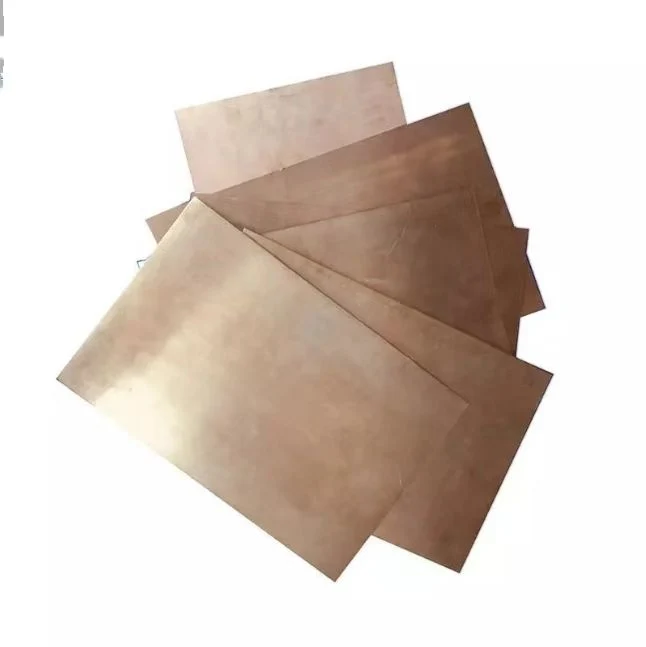 Copper Plate Sheet Pure Electrolytic Copper Cathode C10100/C10200/C10300 Copper Sheet 99.99% Manufacturer Customized 99.99 Pure Bronze Pure Copper Sheet Plate