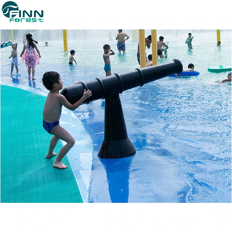 Children's Water Park Equipment Stainless Steel Cannon Water Play Equipment