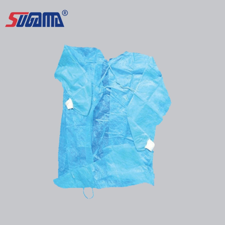 Niveau de l'AAMI Rhycom 50g 3 4 robe chirurgicaux stériles de haute qualité standard bleu renforcé les blouses de chirurgiens SMS