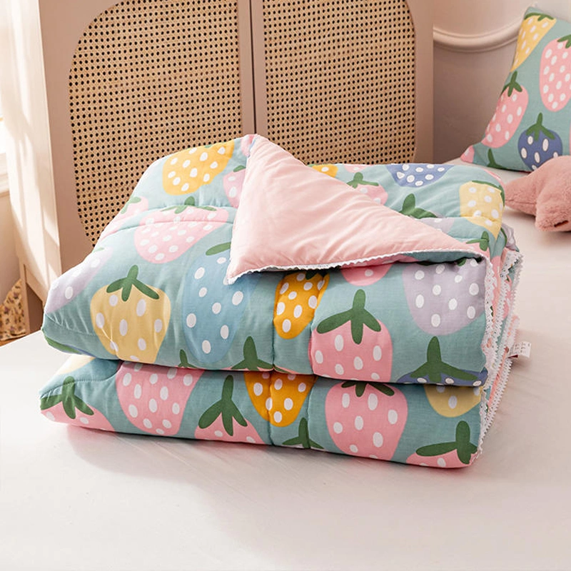 China Wholesale/Supplier All Season Soft Plush Comforter Set Quilt for Single Bed