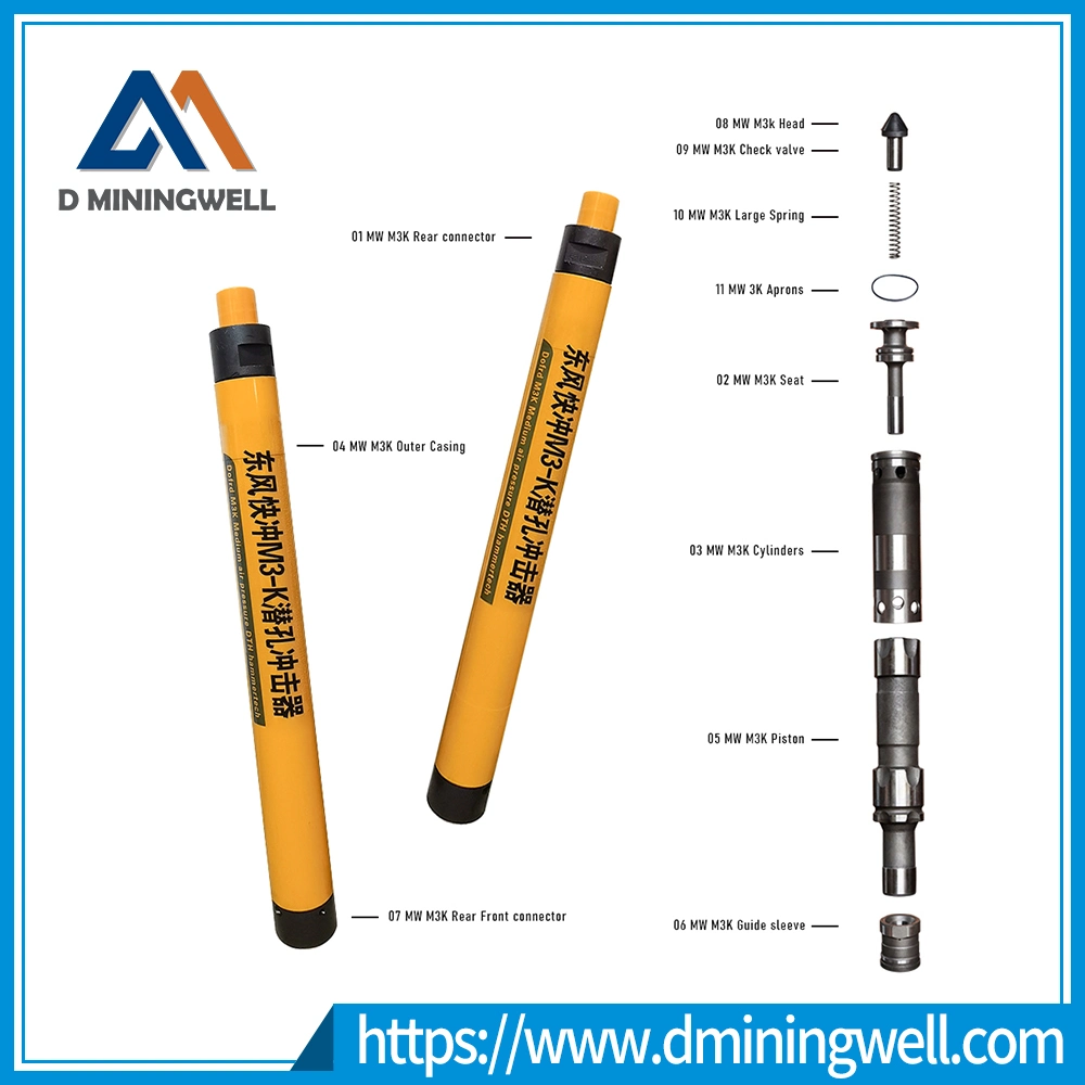 D Miningwell Bestpreis DTH Hammer Niederdruck DTH Hammer