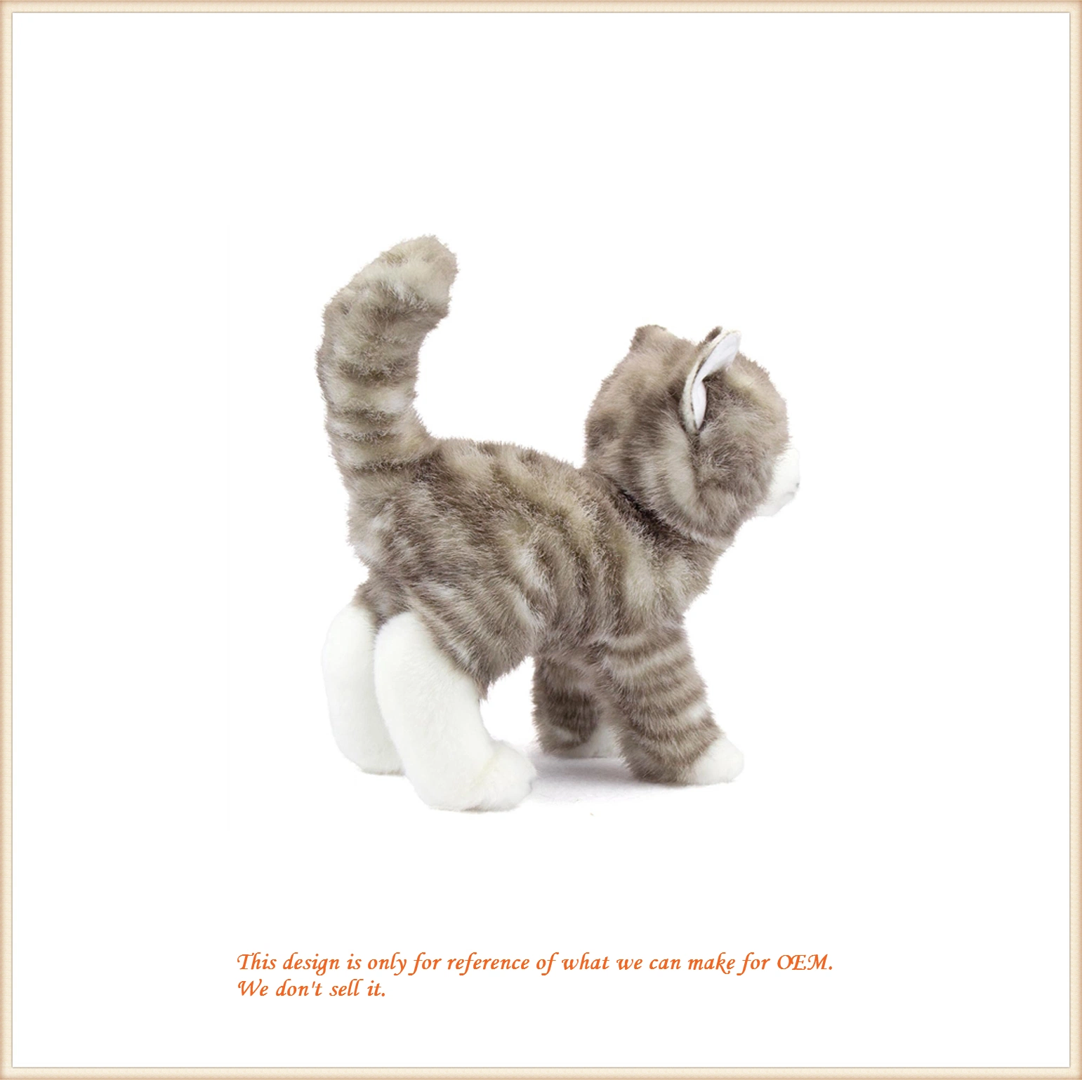 Adorable Stripe Cat Doll Stuffed Animal Toys Hot Selling