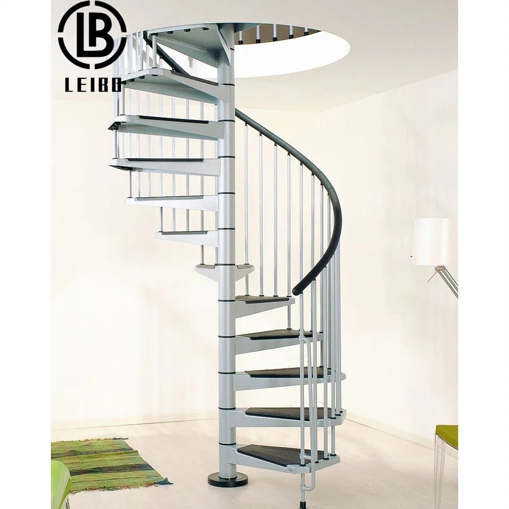 Kommerzielle Indoor Massivholz Treppen Designs Edelstahl Gebogen Treppen