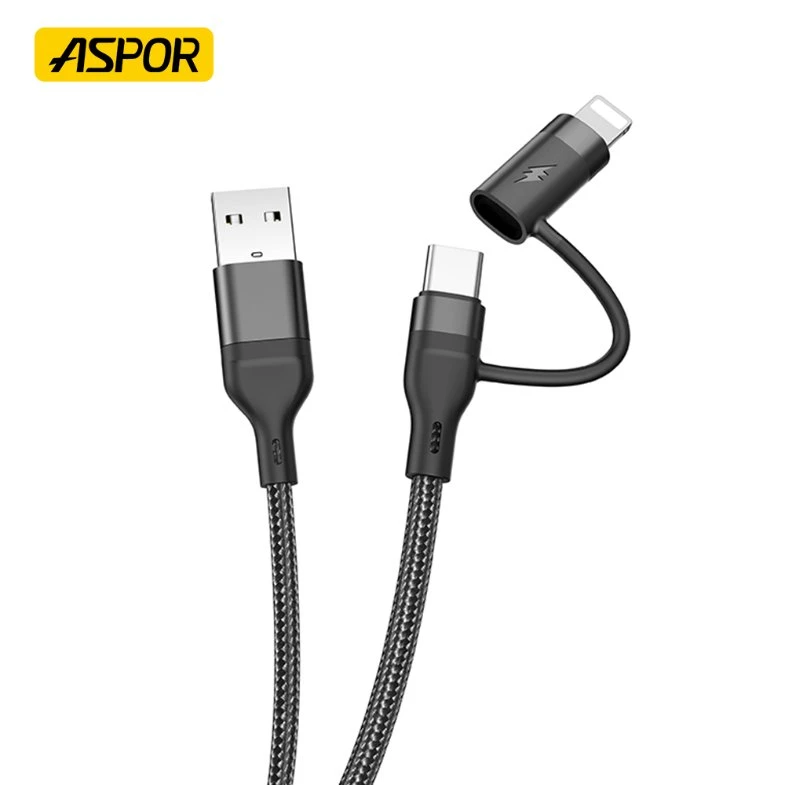 Aspor A116 4 in 1 Wired Wholesale/Supplier New USB Fast Charger Data Cable Magnetic Cables