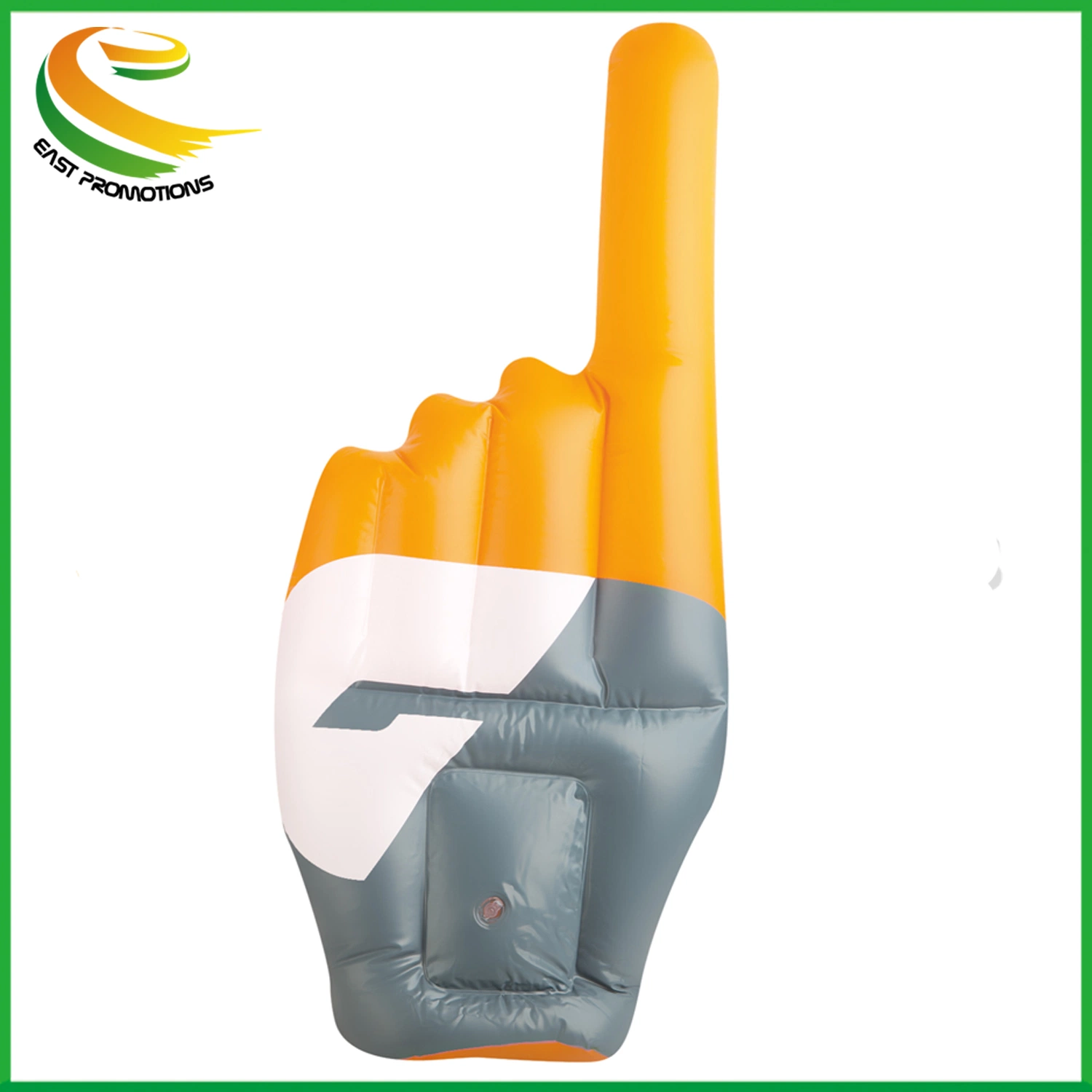 PE/PVC mano de palma inflable, dedos plásticos Giant mano de alegría