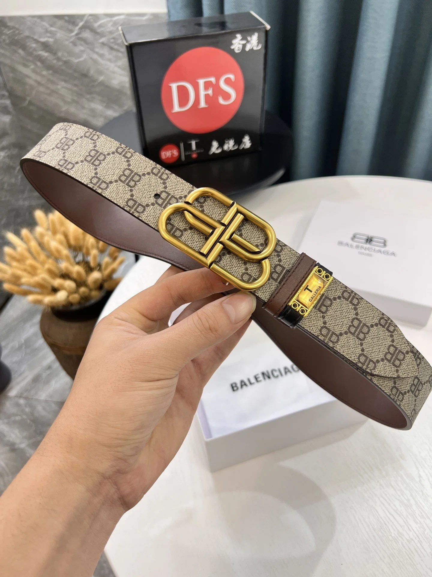 High Quality Monogram Durable Cowhide Leather Belts Luxury Brand Designe Leather Belts