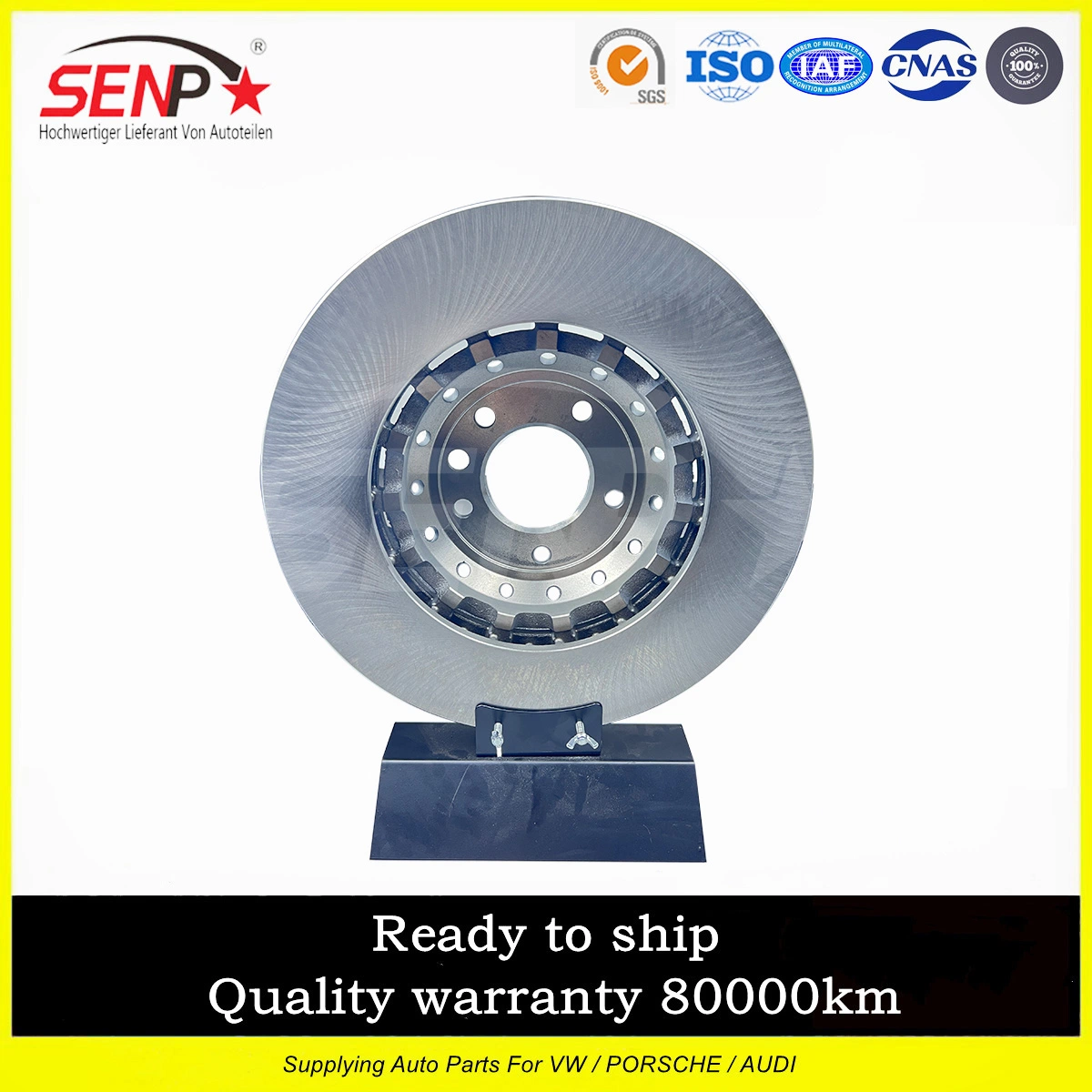 OEM 958 351 403 50 Senp High quality/High cost performance  Auto Parts Brake System Front Brake Disc/Left 390mm for Porsche Cayenne 11-18 95835140350