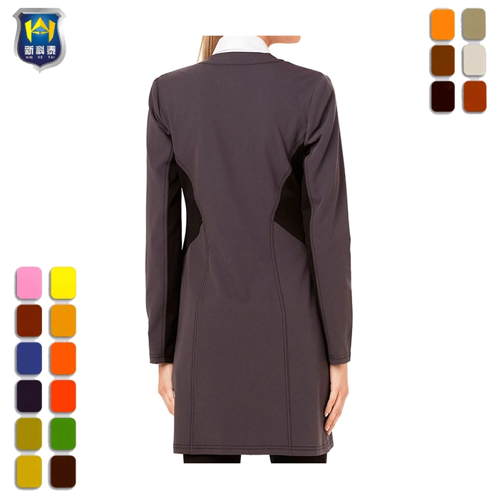 Black and Grey Tunic Design Women Workwear Lab Coats