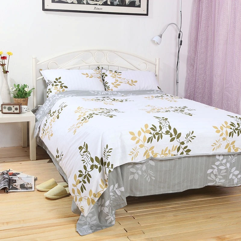 Brushed Polyester Print Bed Sheet Fabric Home Textile Bangladesh 80GSM