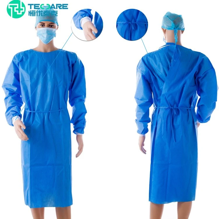 Medical Equipment Disposable Polyethylene Isolation Gown Protective Clothing