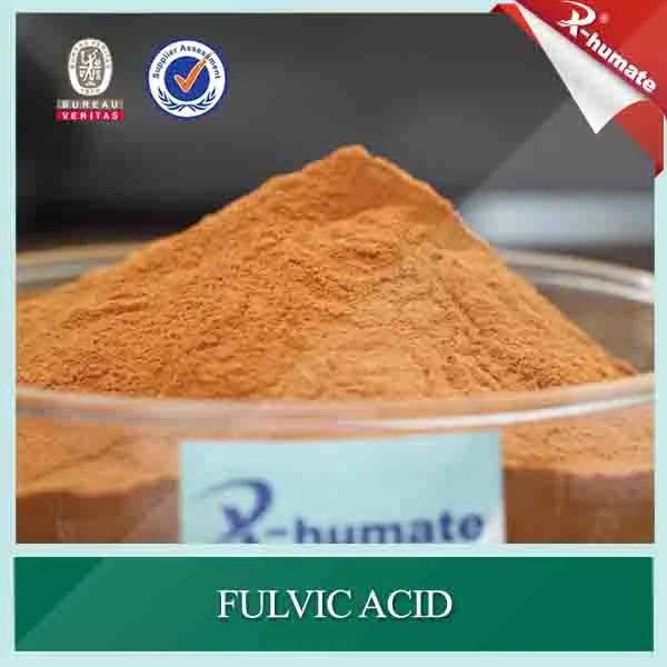 X-Humate 80%Min polvo Fulvic Acid fertilizantes orgánicos