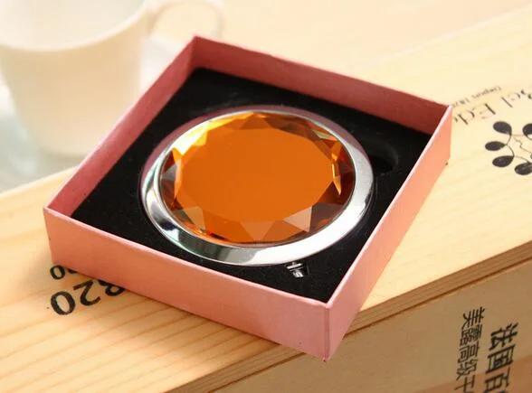 Promotion Gift Crystal Mirror Foldable Cosmetic Mirror