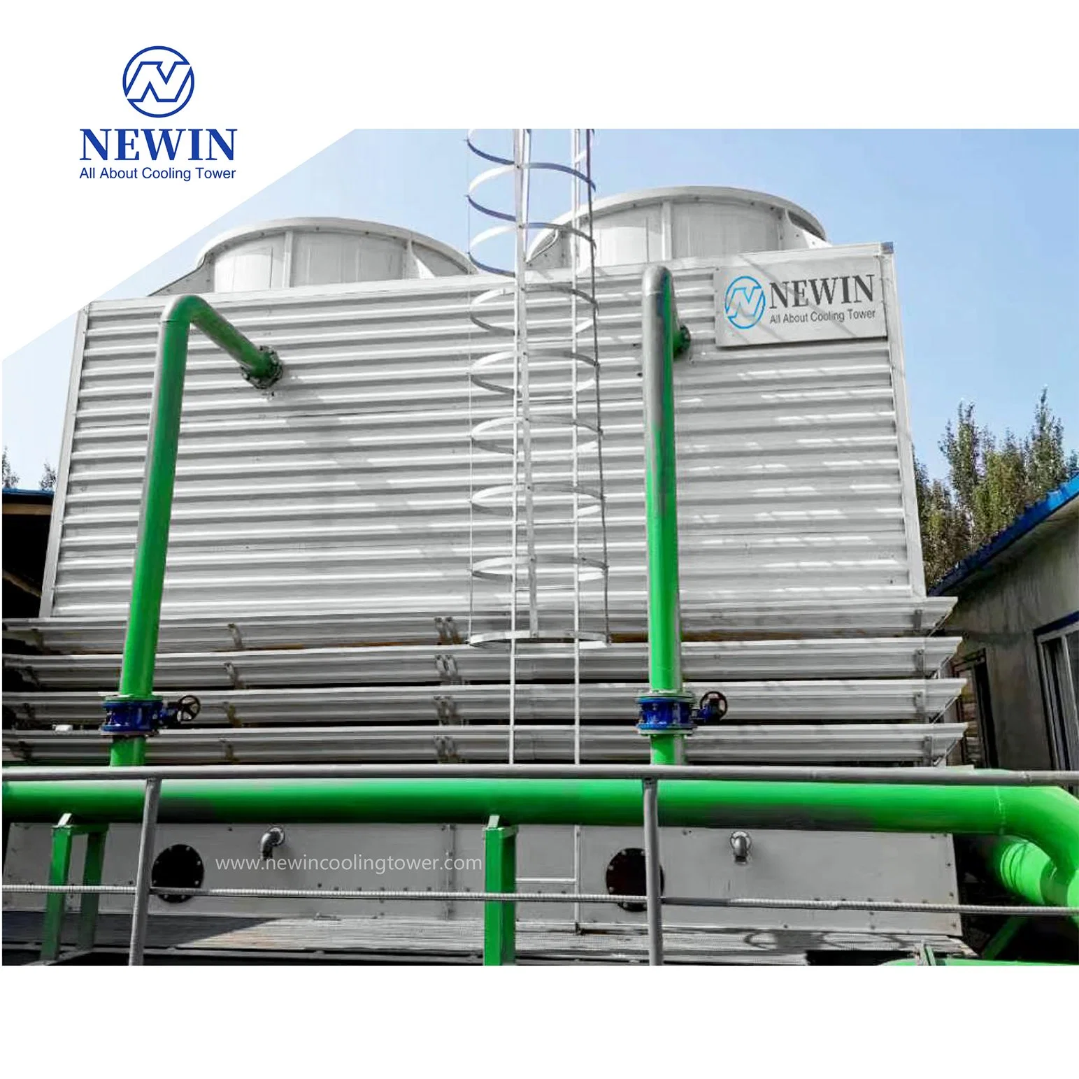 Basic Customization Nts Series Turbine Drive Counter Flow Cooling Tower