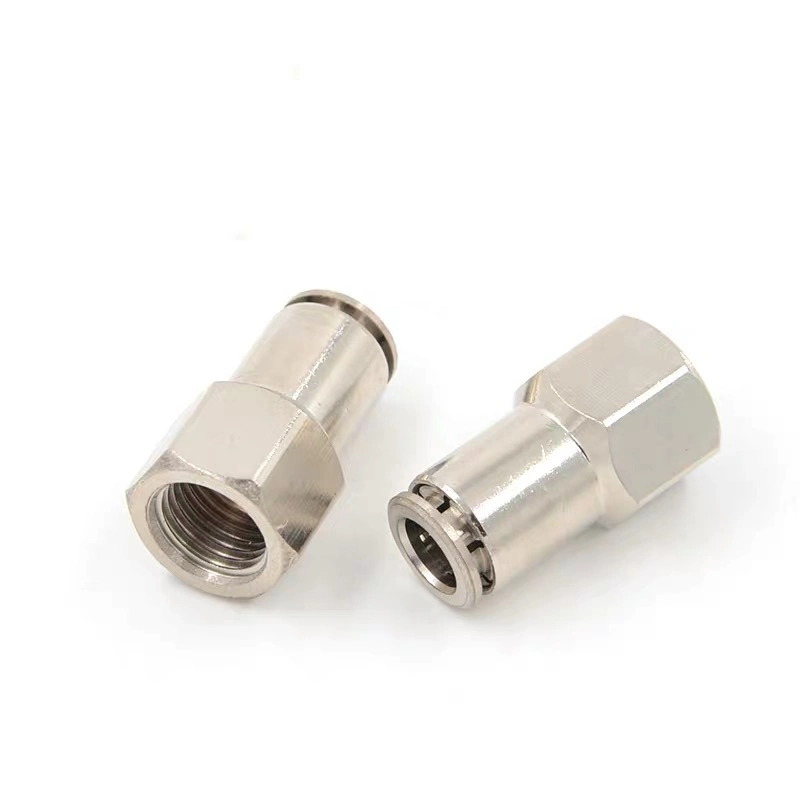 Customizable Pcf Metric Internal Thread Full Copper Connector PU Hose Quick Connector Copper Tube Interface Accessories