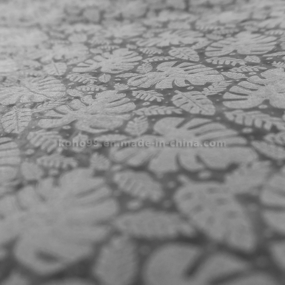 Grey Leaf Non Woven Emboss Material for Flower Wrapping
