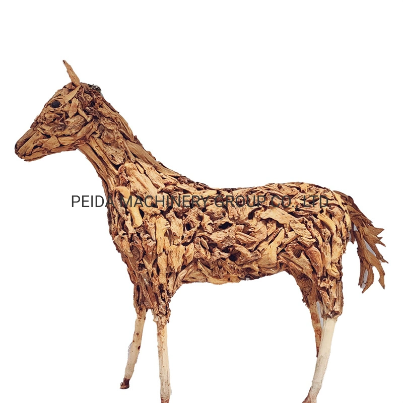 Excellent Quality Walnut Wood Horse Ornament Animals Wood Arts and Crafts