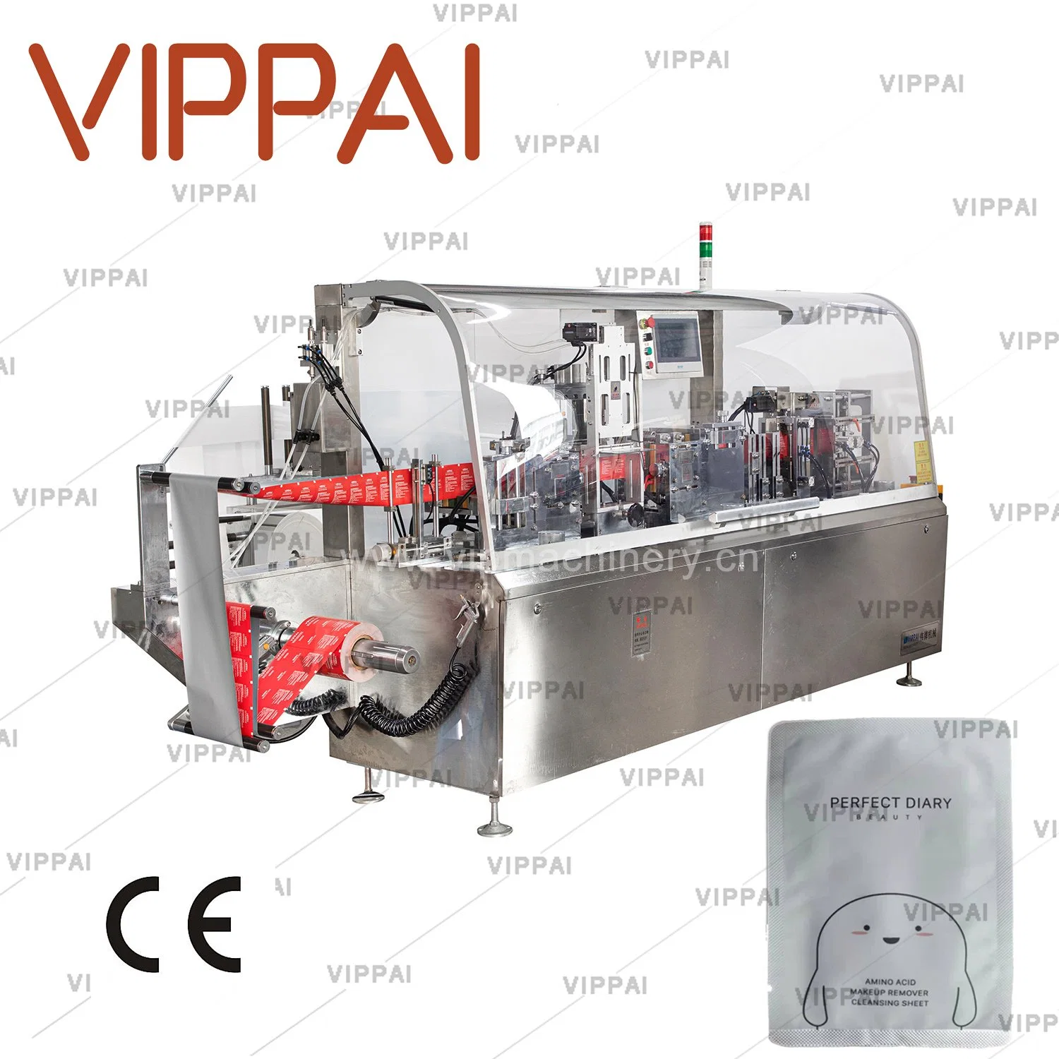 Diseño de Patentes Vippai automático de barrido húmedo simple máquina de embalaje