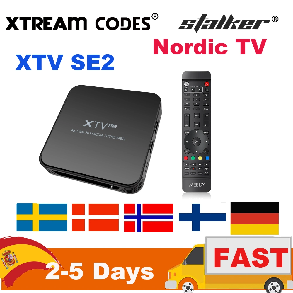 4K Germany/Netherlands/Sweden/USA/Ca Android 11.0 Xtv Se2 2GB 16GB 4K Smart IPTV Android TV Box Amlogic S905W2 100m Mytv Online