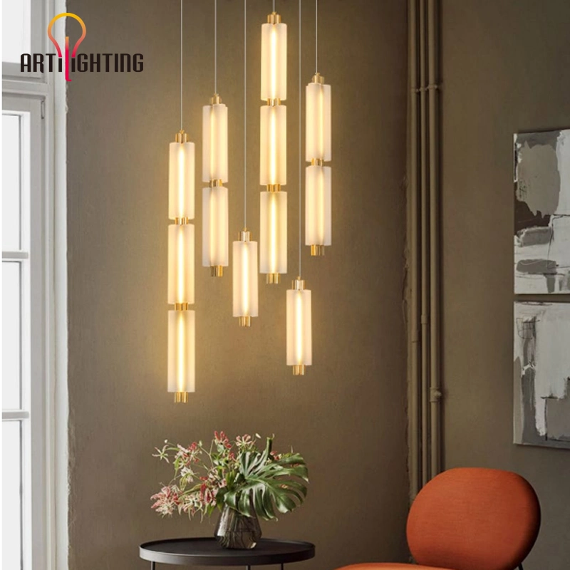 Guzhen Lighting Ring LED Pendant Light Round Glass Chandelier Lamp of Zhongshan Factory Price