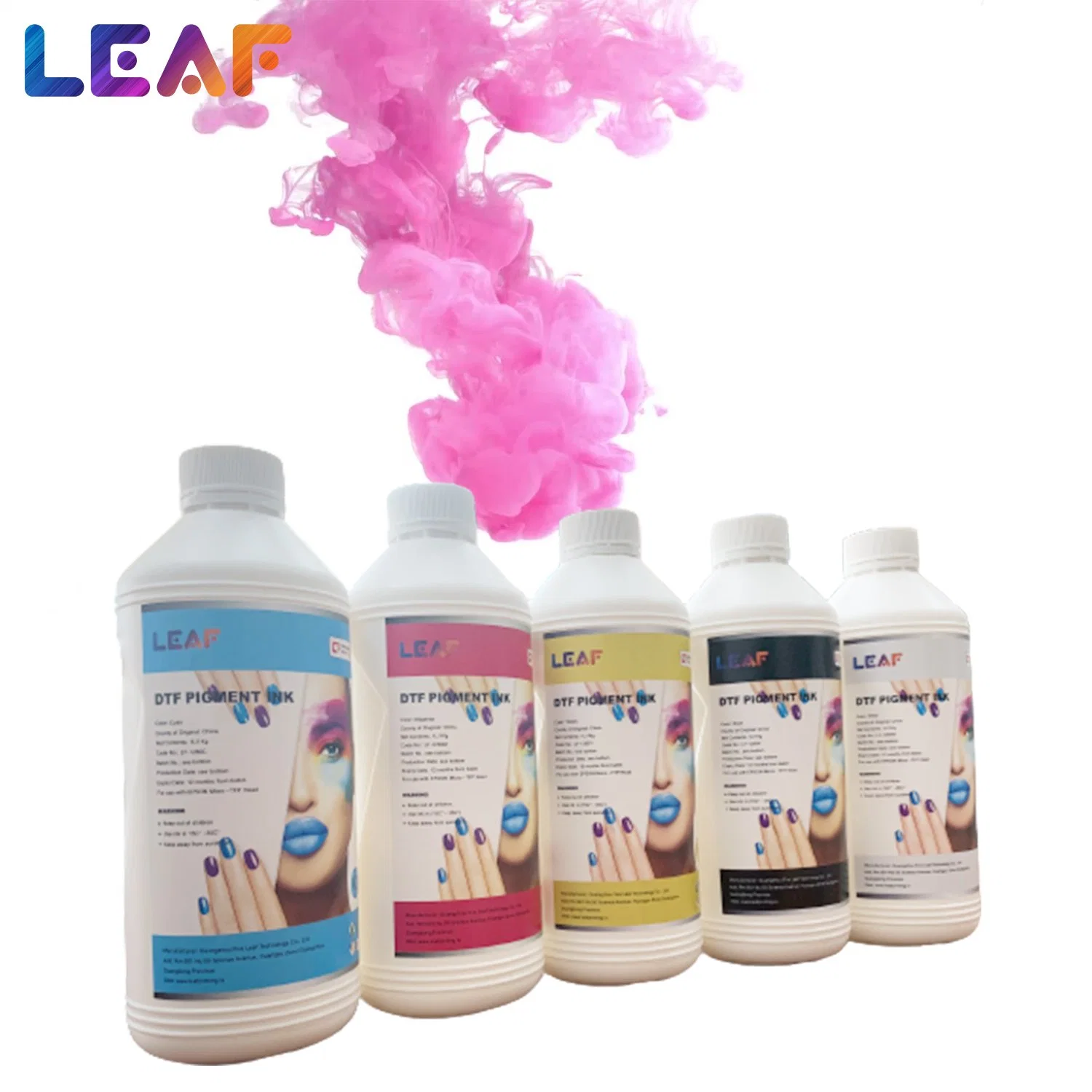 Leaf New High Color Density and Strong White Ink Covering DTF Printing Ink