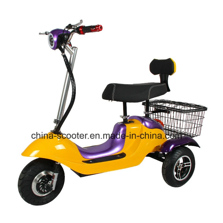 Chine Tricycle Électrique Pliable Pas Cher pour Adultes, Tricycle Électrique Pliant à 3 Roues Coloré (TC-030)