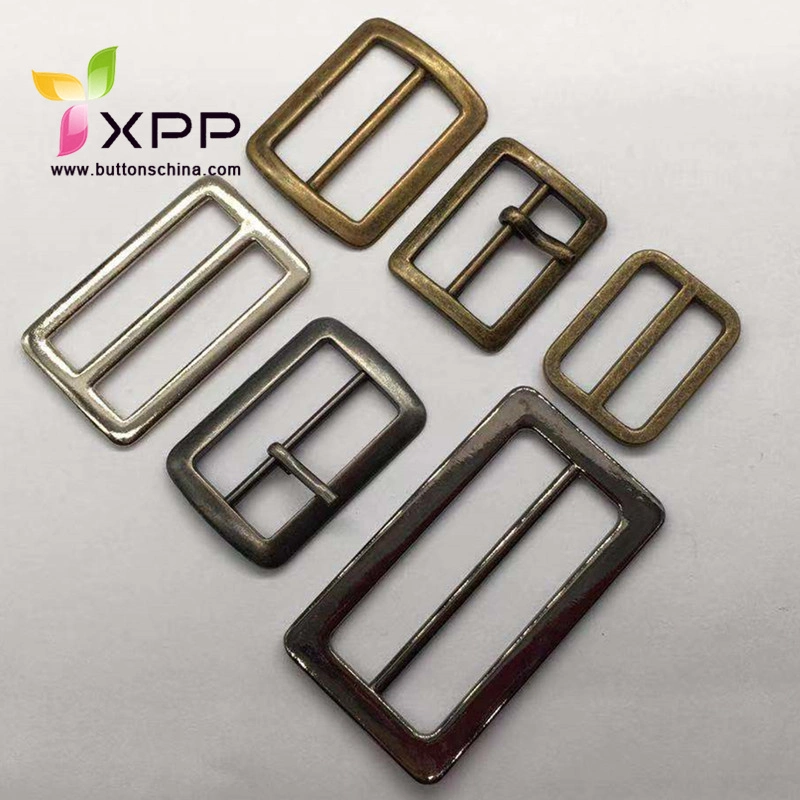 Metal Slider and Buckle with Brass Roller for Garments