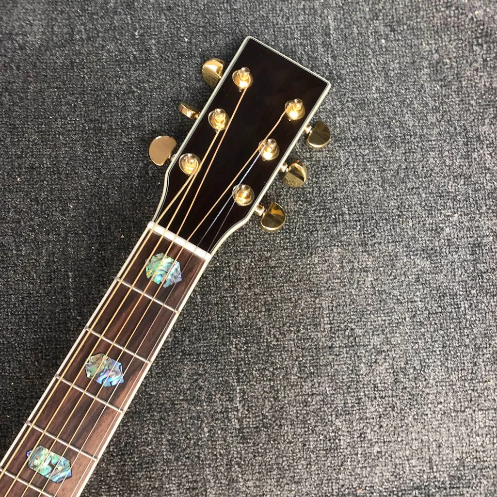 Custom Solid Cedar Top D45 Dreadnought Classic Acoustic Guitar