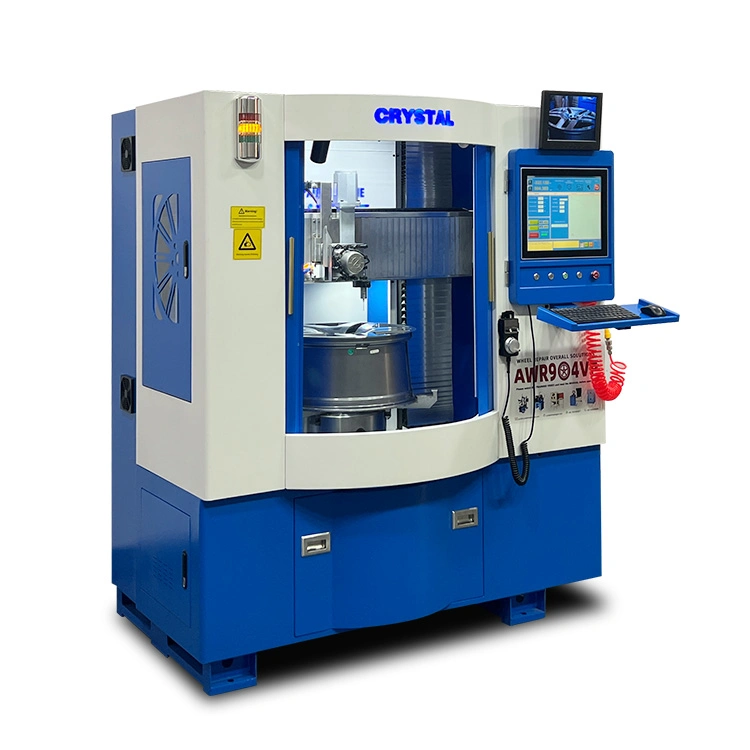 Alloy Wheel Repair CNC Lathe Garage Equipment Diamond Cutting